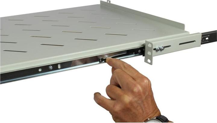 Immagine prodotto Allnet 48,30cm (19")zbh. Scaffale estraibile, per mobili da 1200 mm di profondità, grigio chiaro