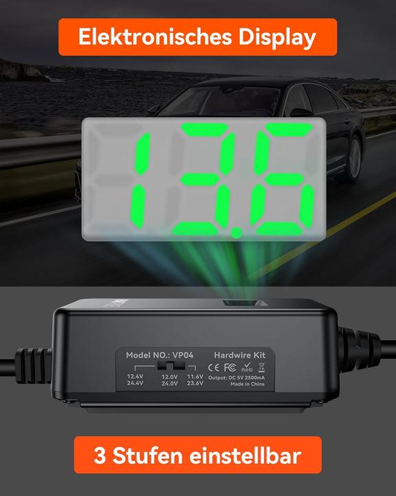 Immagine prodotto Vantrue USB C OBD Hardwire für Dashcam