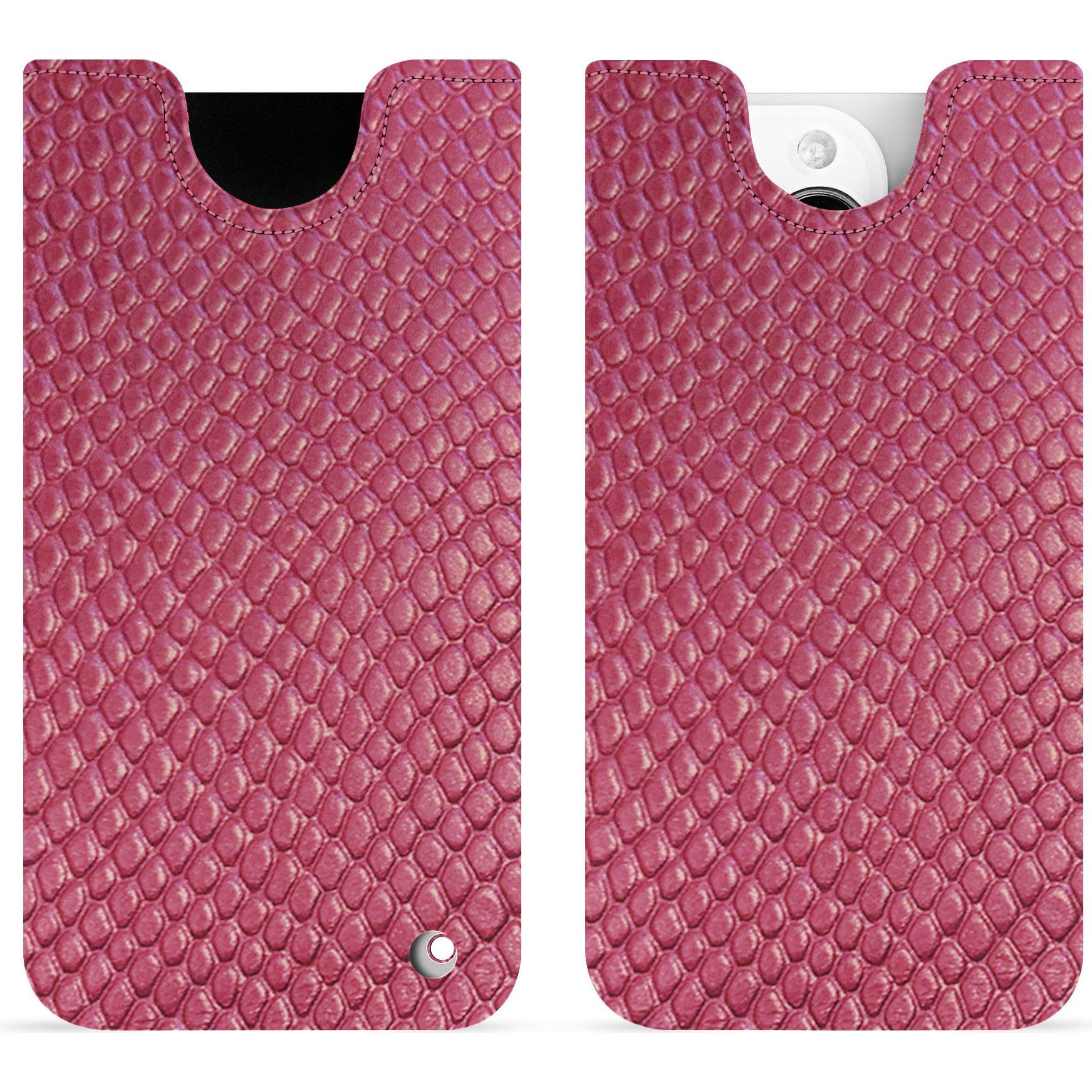Noreve Lederschutzhülle (Apple iPhone 15 Pro), Smartphone Hülle, Rosa