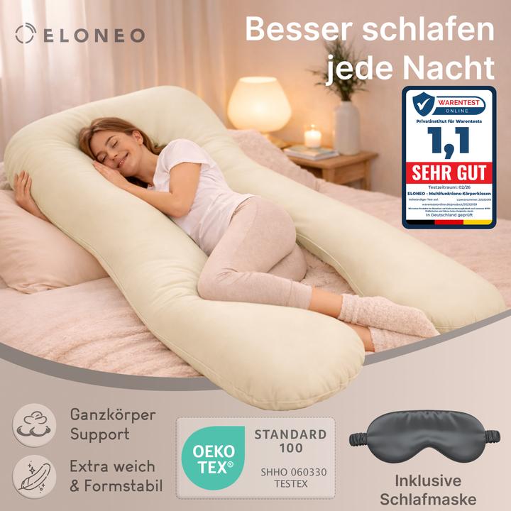 Actual product image Eloneo Side sleeper pillow with cover
