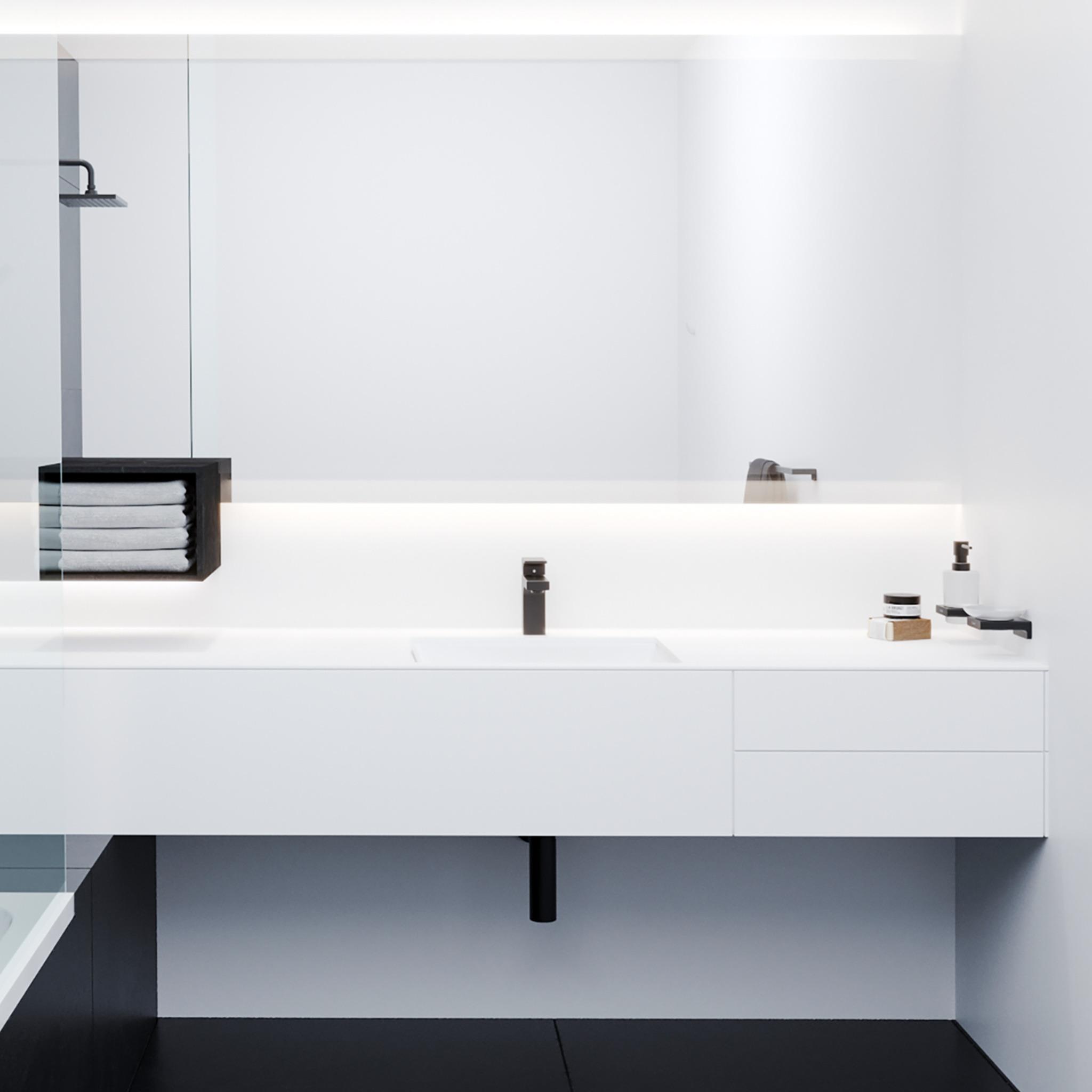 Thumbnail - hansgrohe, Badarmatur, HG EH-WT-MI VERNIS Shape 100 m Zugst-Ablaufgarn. 1 1/4Zoll mattschwar