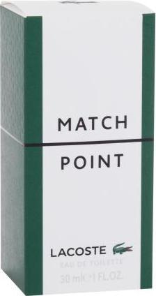 Actual product image Lacoste Match Point (Eau de toilette, 30 ml)