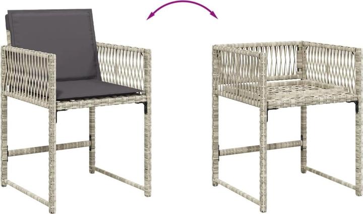 Produktbild vidaXL Garten Essgruppe (165 x 106 x 73 cm)
