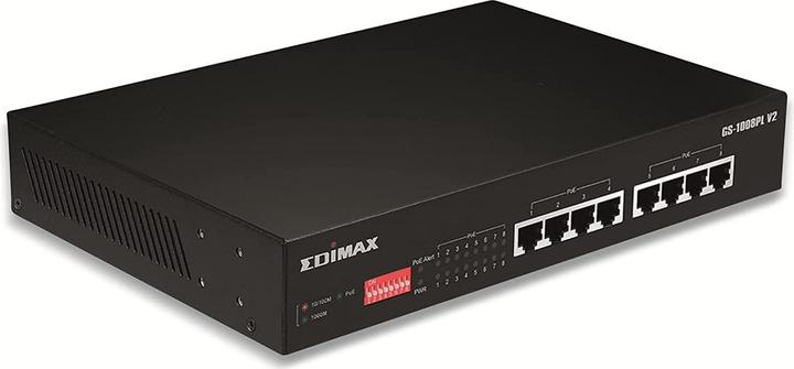 Image du produit edimax Commutateur 8x GE GS-1008PL V2 8xPOE (8 ports)