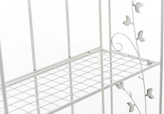 Image du produit CLP Étagère sur pied Arona, blanc (60 x 33 x 158 cm)