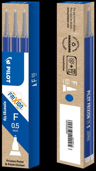 Actual product image Pilot FriXion Refill Point Set Set of 3 (Refill, Blue, 0.30 mm)