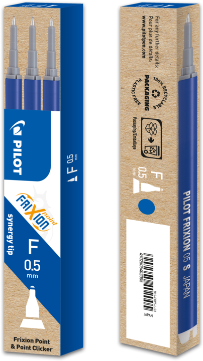 Produktbild Pilot FriXion Refill Point Set Set à 3 (Ersatzmine, Blau, 0.30 mm)