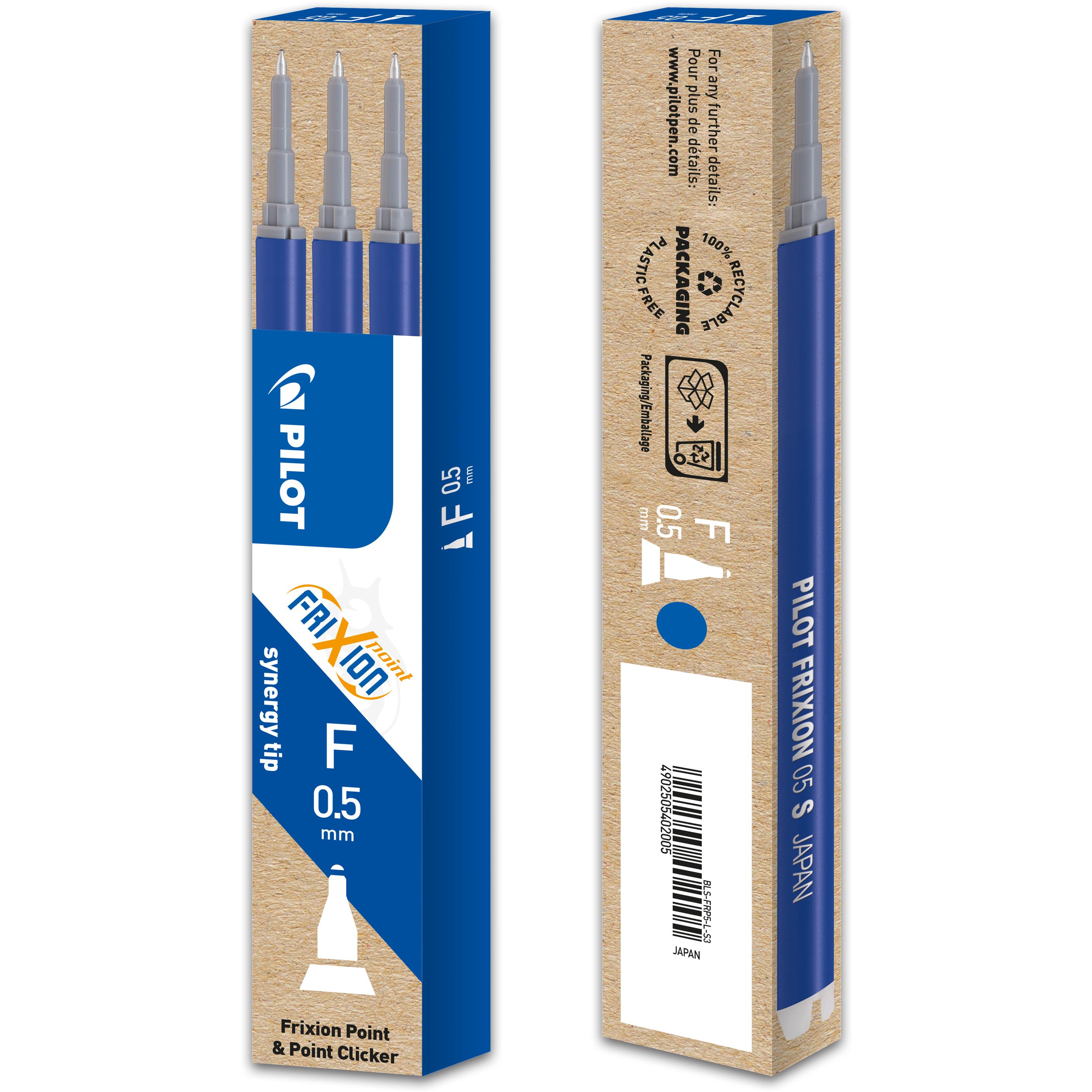 Thumbnail - Pilot, Ersatzpatrone, FriXion Refill Point Set Set à 3 (Ersatzmine, Blau, 0.30 mm)