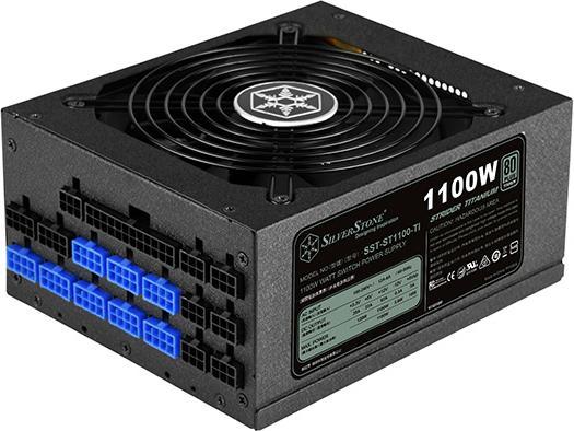 Actual product image Silverstone SST-ST1100-TI v1.1 Strider 80 PLUS Titanium, modular - 1100 Watt (1100 W)
