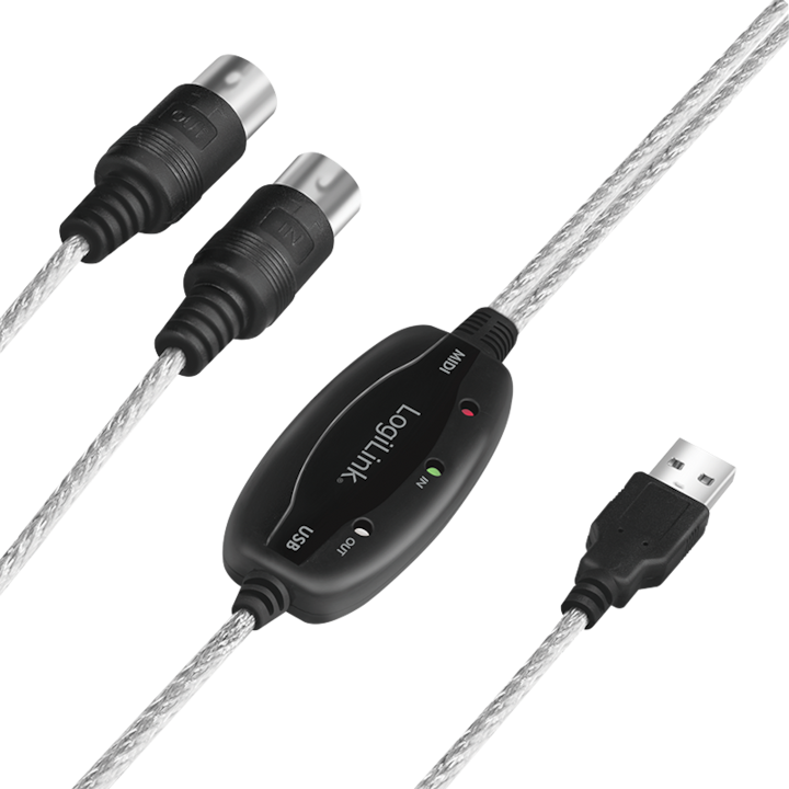Actual product image LogiLink MIDI Adapter (1.90 m, USB 2.0)