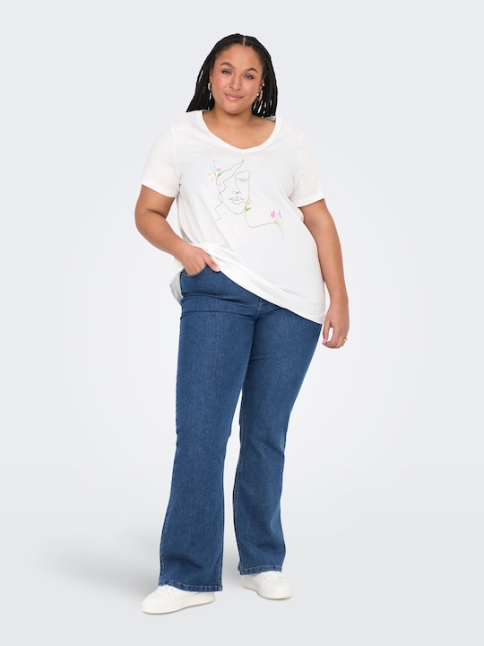 Image du produit Only CARHUSH Mittlere Taille Ausgestellt Jeans Flared fit jeans (W44/L32)
