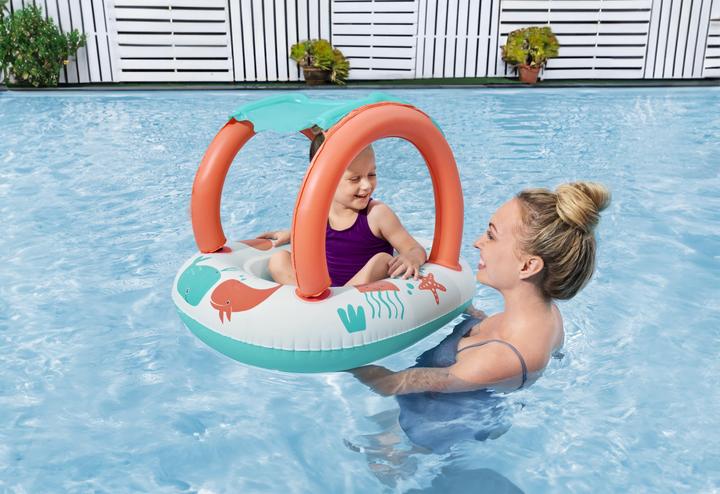 Actual product image Bestway Comfort Plush Shaded Inflatable Baby Boat Float