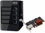 Image du produit HighPoint RocketStor 6414TS - Baie de disques durs - 4 baies (SATA-600) (2.5", 3.5")