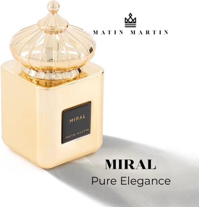 Produktbild Matin Miral Eau de Parfum for Women Pear Mandarin Orange Plum Fruity Long Lasting Scent Arabian Perfumery (Eau de Parfum, 100 ml)