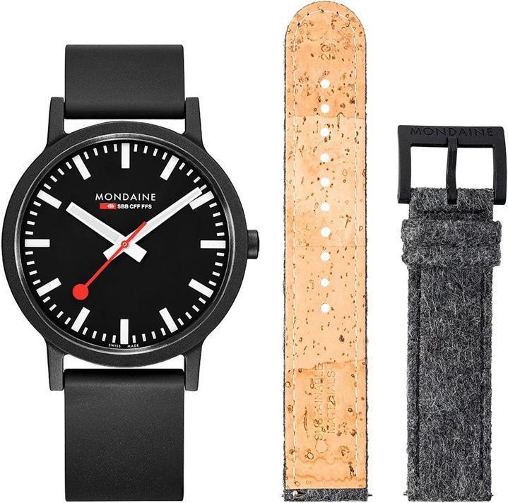 Immagine prodotto Mondaine Essence Black (Orologio da polso analogico, 41 mm)