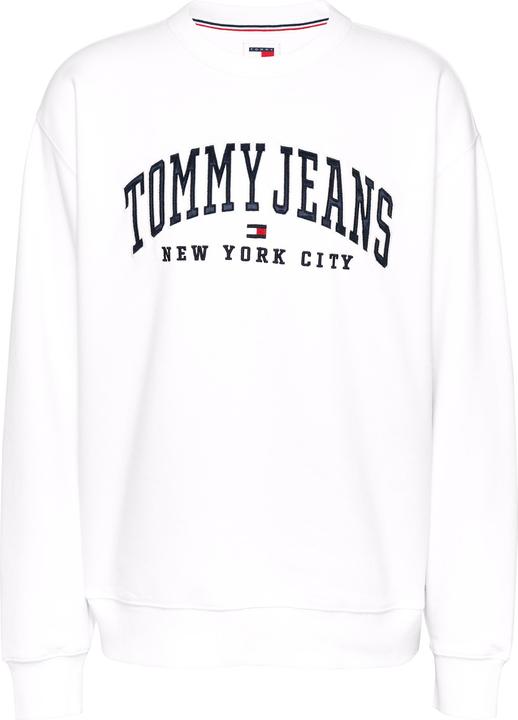Tommy Hilfiger Varsity Relaxed Fit Crewneck Dames - Wit - Maat L (L)