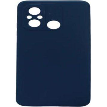 OEM Custodia in silicone per Xiaomi Redmi 12c / Redmi 11a blu scuro (Xiaomi Redmi 11A, Xiaomi Redmi 12C), Cover smartphone, Blu