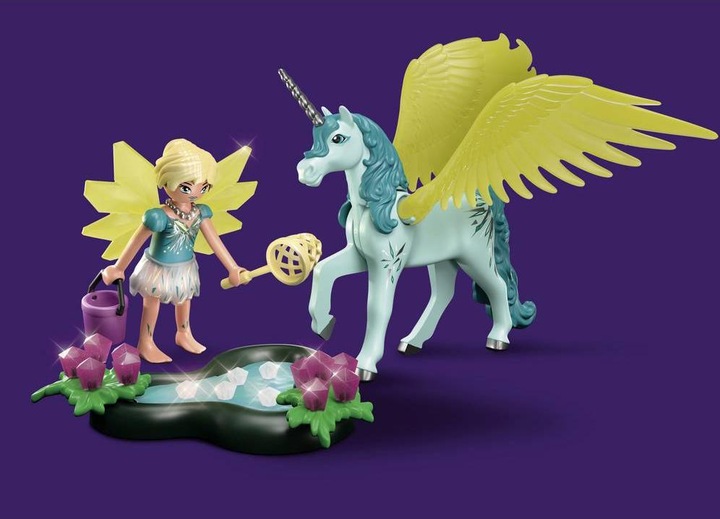 Produktbild Playmobil Crystal Fairy mit Einhorn (70809, Playmobil Ayuma)