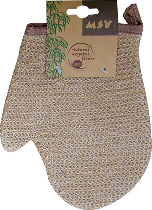 Actual product image MSV Jute Peeling Glove 25 x 18 cm, Brown