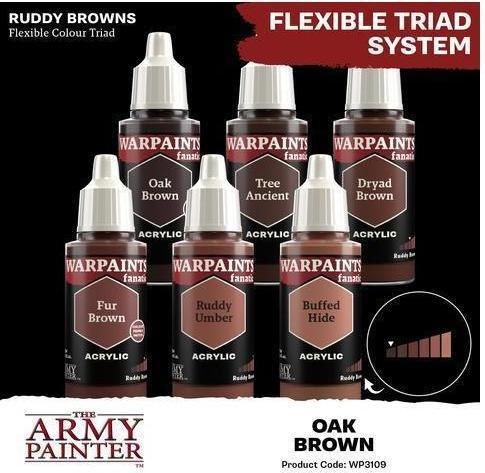 Actual product image The Army Painter Colour Warpaints Fanatic: Oak Brown 18 ml