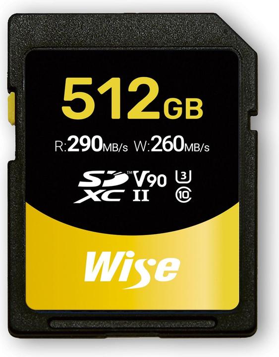 Produktbild Wise 512GB SDXC UHS II V90 Memory Card (512 GB, SDXC, U3, UHS-II)