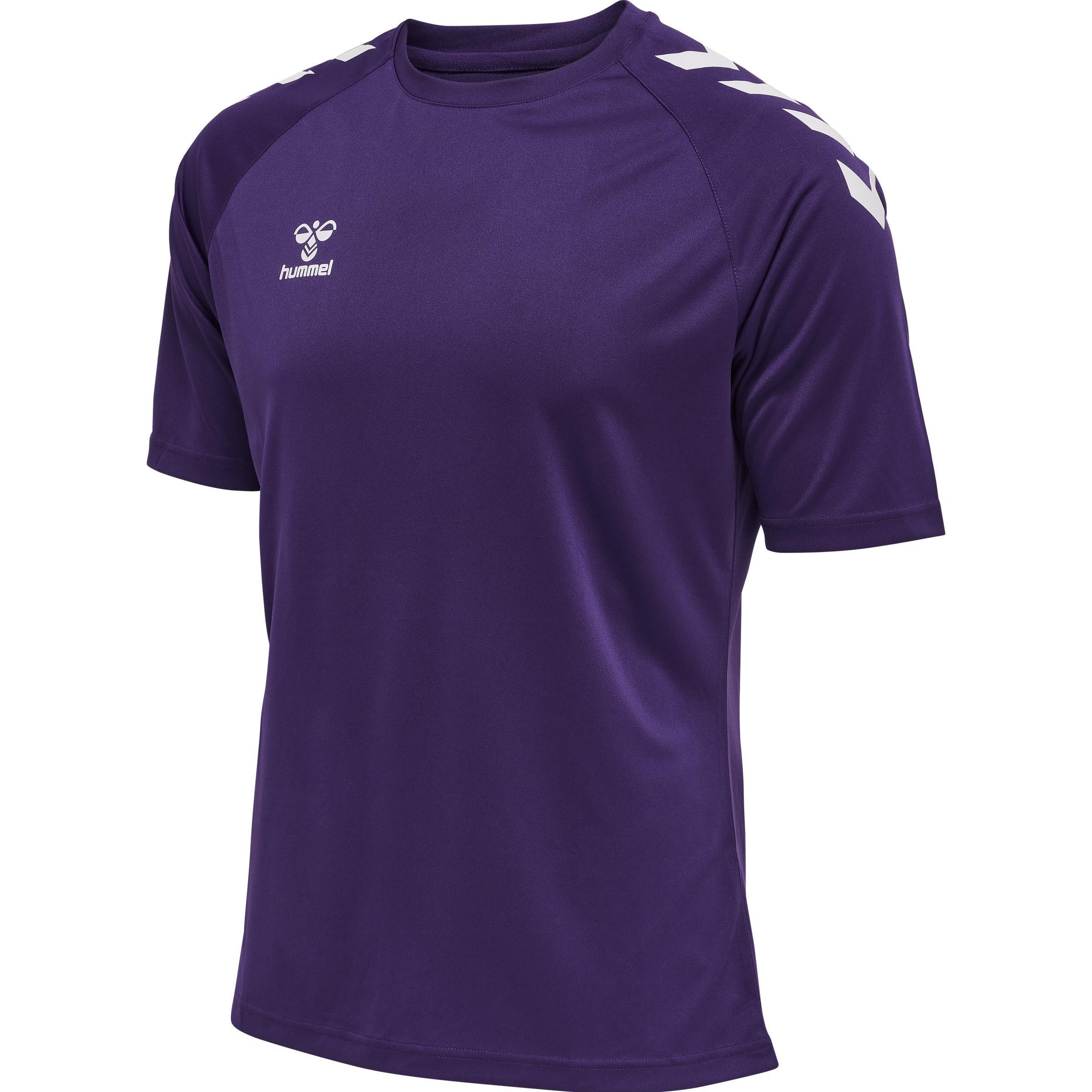 hummel, Unisex, Sportshirt, Core Xk Core Poly T-Shirt S/S (M), Violett, M