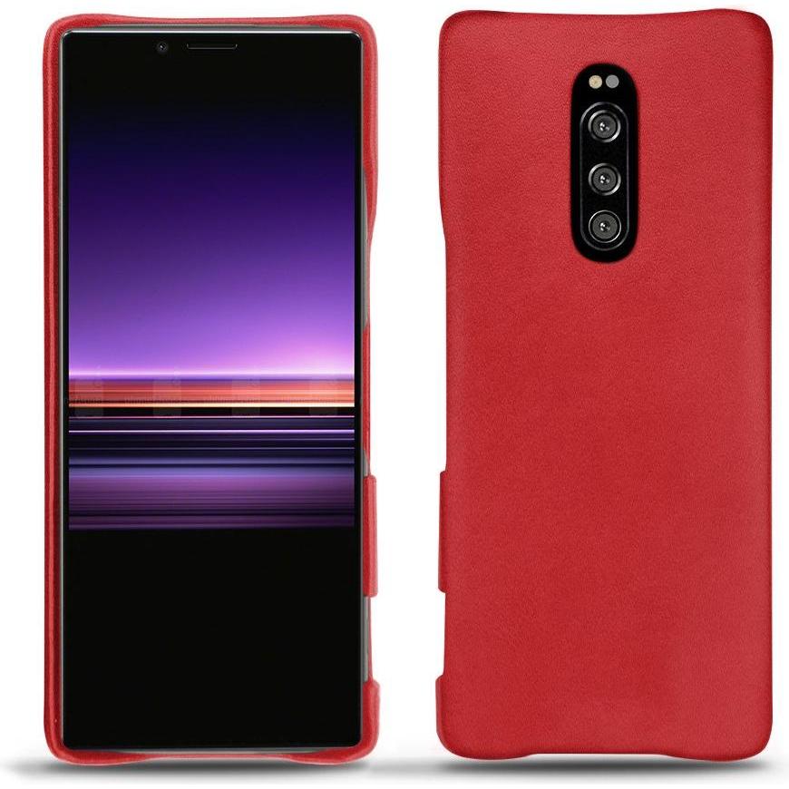 Noreve Lederschutzhülle (Sony Xperia 1), Smartphone Hülle, Rot