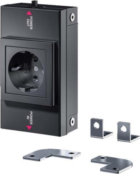 Produktbild Rittal 2500710 LED DE Schuko (Typ F CEE 7/3) SZ Steckdosenbox