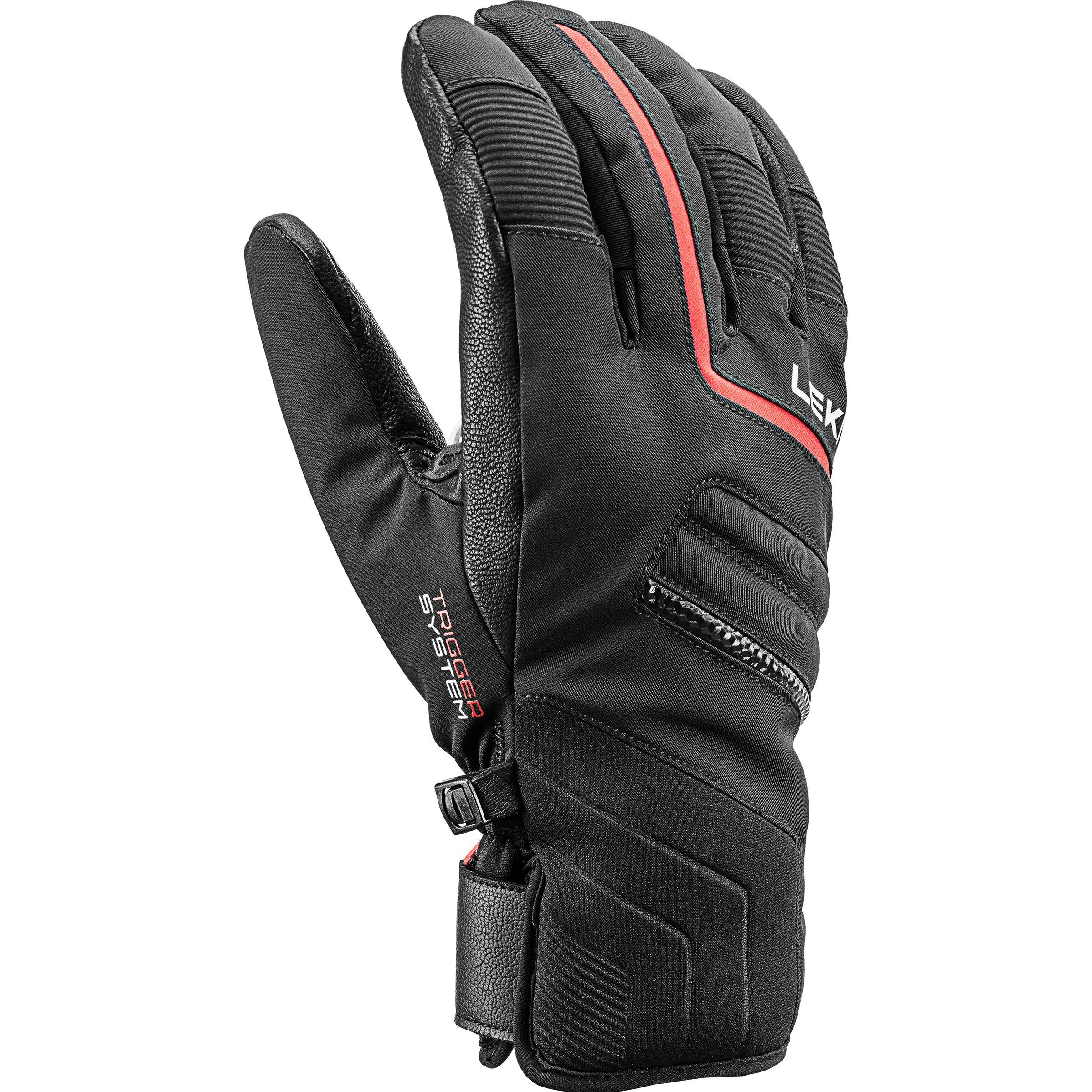 Leki, Herren, Handschuhe, LE RĘK Falcon 3D black/red 10.5, Schwarz, (10.5)
