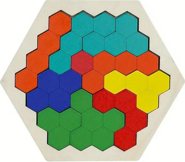 Immagine prodotto Cbx Puzzle in legno esagonale 10 pezzi (10 pezzi)