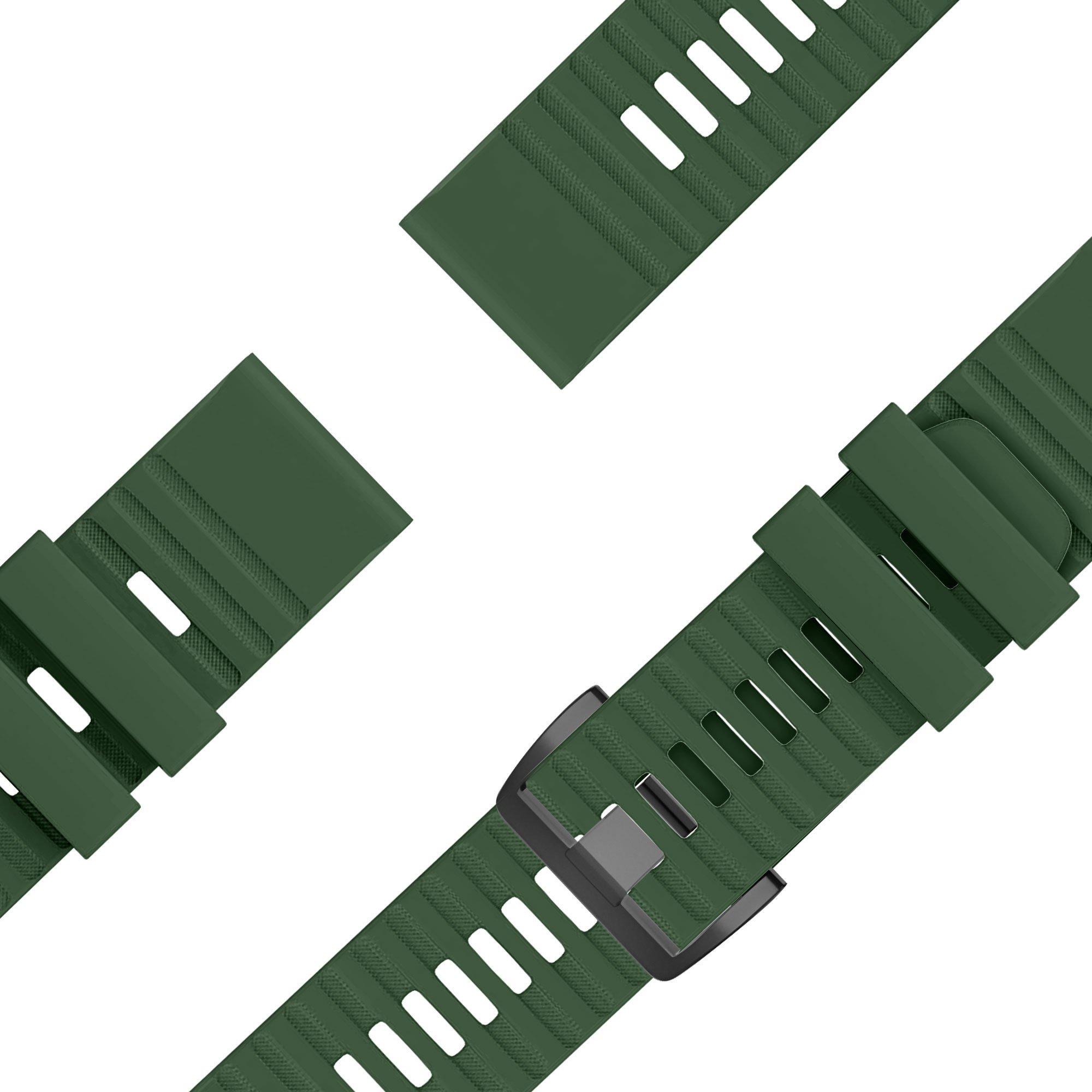 Thumbnail - Bandz Silikonarmband (Silikon, 6x, fenix 5X), Uhrenarmband, Grün