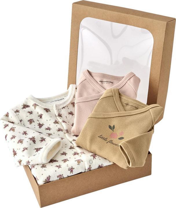 Actual product image Vertbaudet Bio-Kollektion: Baby-Set aus Samt-Strampler & 2 Bodys (86)