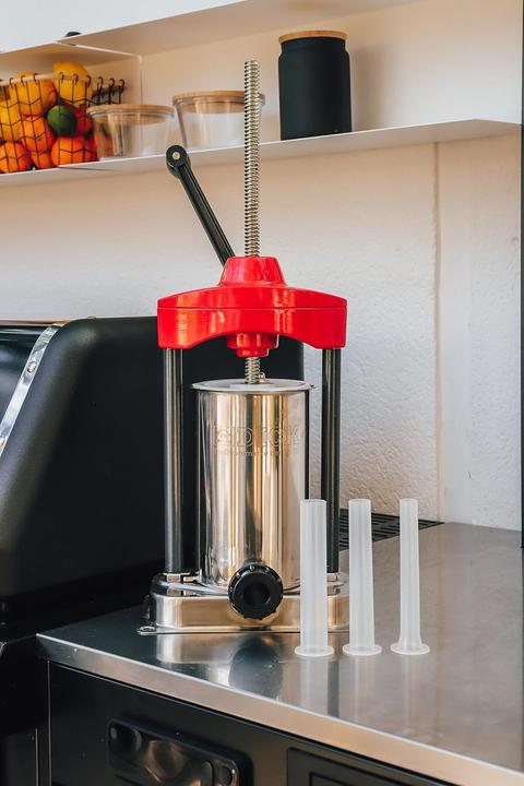 Image du produit F. Dick HTW Remplisseur de saucisses de table de boucherie maison 3 litres/5 lb (pour les cuisiniers