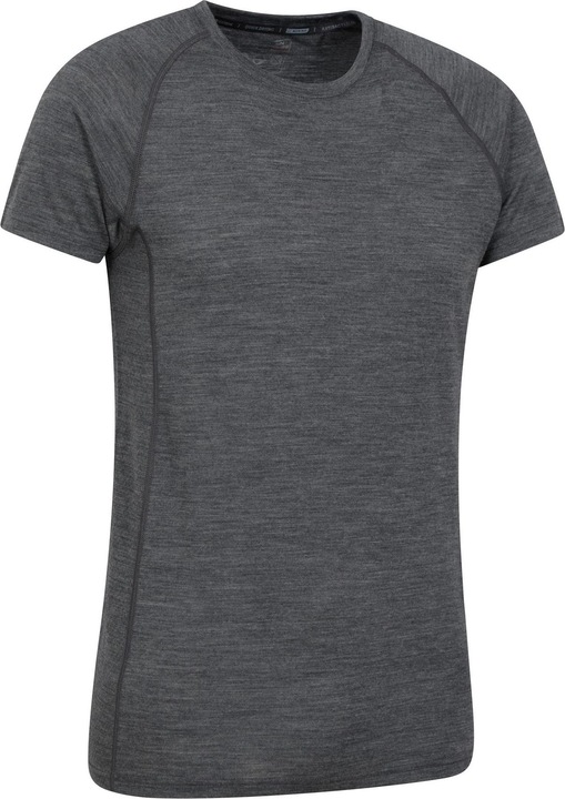 Actual product image Mountain Warehouse Mens Summit Merino Wool T-Shirt (Pack of 2) (S)