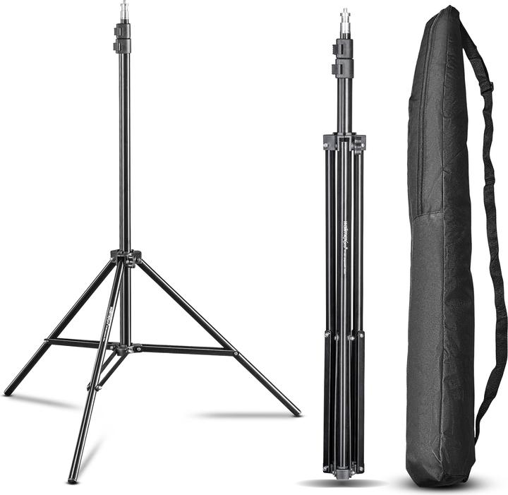 Wiltec Walimex pro WT-803 Lampenstativ 208cm 2er Set (200 cm, 3.50 kg)