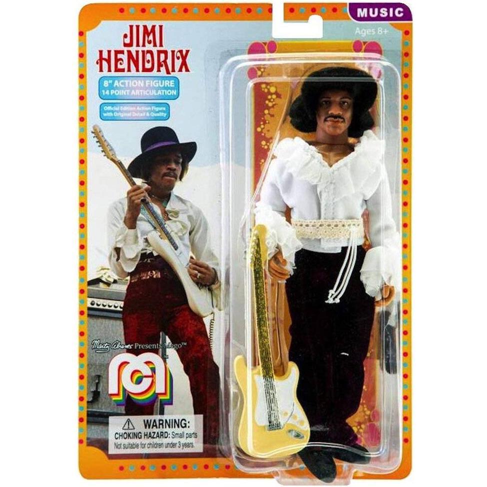 Thumbnail - Mego Jimi Hendrix: White Outfit 8 inch Action Figure