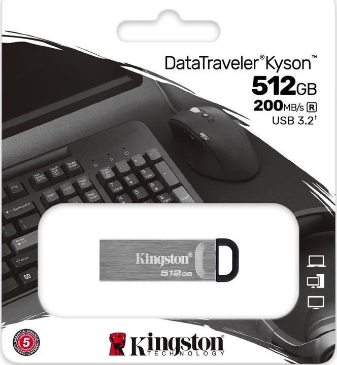 Actual product image Kingston DataTraveler Kyson (512 GB, USB-A)