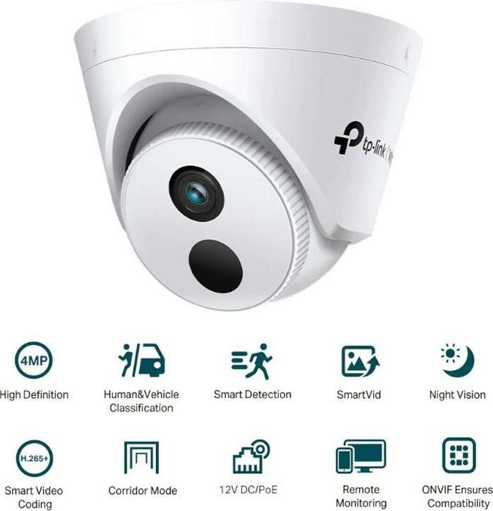 Produktbild TP-Link Cam Turret Network 4MP VIGI C440I(2.8mm) (2560 x 1440 Pixels)