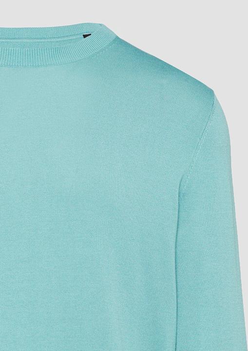 Produktbild S.Oliver Strickpullover Edler Feinstrickpullover aus Baumwollmix mit Rippbündchen (XL)