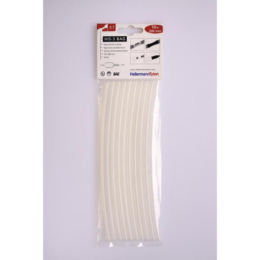 Thumbnail - HellermannTyton, Schrumpfschlauch, Schrumpfschlauchsortiment Tran (10 x)