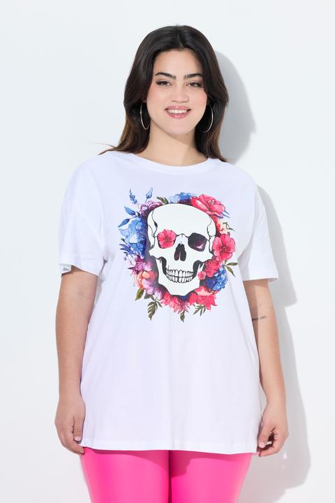 Immagine prodotto Angel of Style T-Shirt, Boxy Fit, Blumen-Totenkopf-Motiv (60)