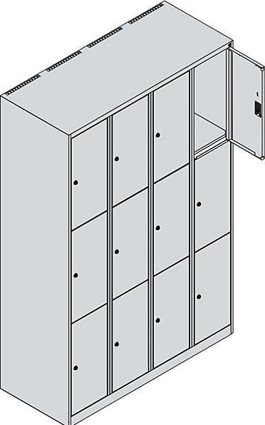 Actual product image C+P Classic PLUS locker cabinet (120 x 50 x 185 cm)