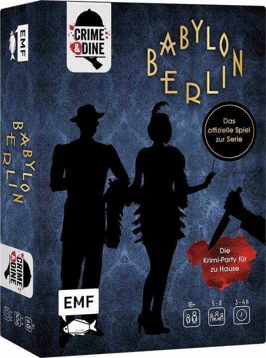 Produktbild Crime & Dine – Das Krimi-Dinner-Set: Babylon Berlin – Das offizielle Spiel zur Serie! (Deutsch, Business Elephant Paperdice Solutions GmbH, 2022)