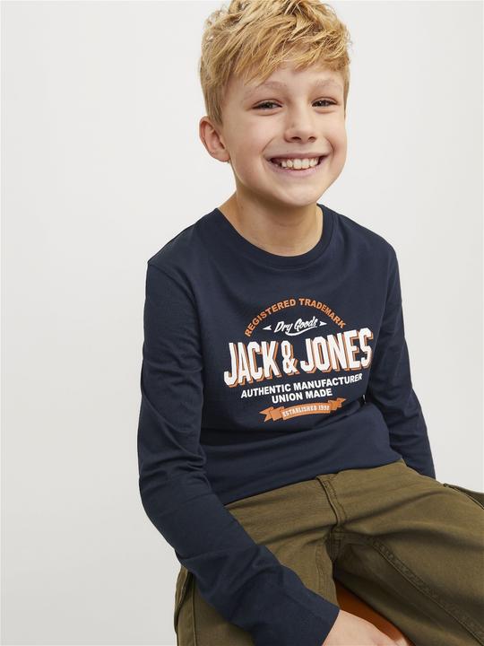 Produktbild Jack & Jones Jjelogo Tee Ls O-Neck 2 Col Noos Jnr (128)