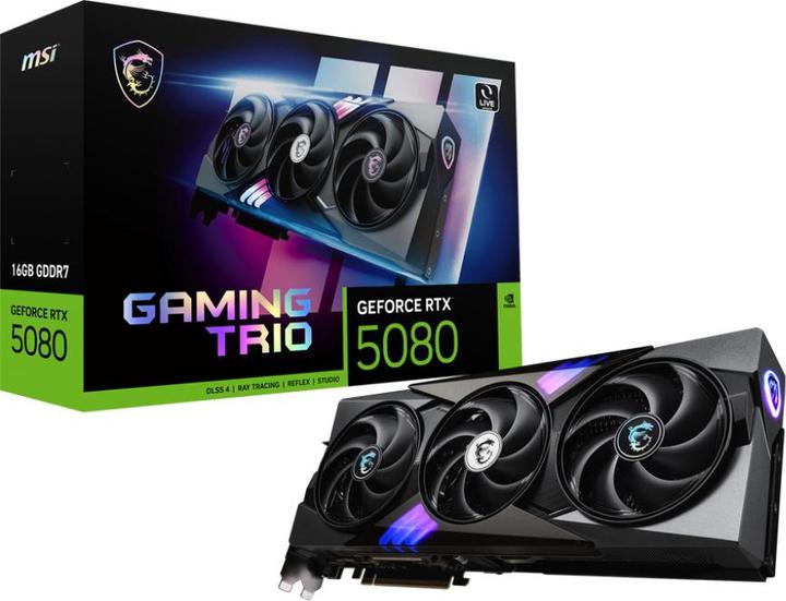 Image du produit MSI GeForce RTX 5080 GAMING TRIO (16 Go)
