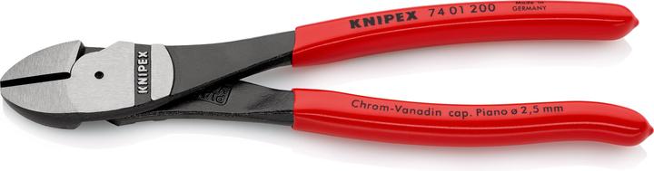 Produktbild Knipex Kraft-Seitenschneider 74 01 200 SB (200 mm)