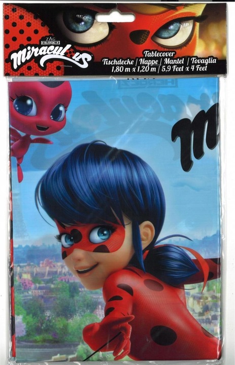 Produktbild Sombo Plastiktischdecke Ladybug Miraculous (120 x 180 cm)