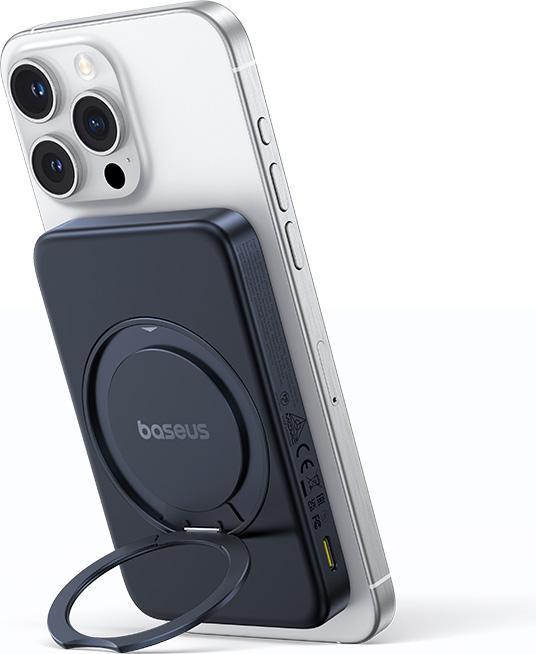 Actual product image Baseus magnetic powerbank with stand PicoGo Qi2 5000mAh 20W (5000 mAh, 20 W, 18500 Wh)