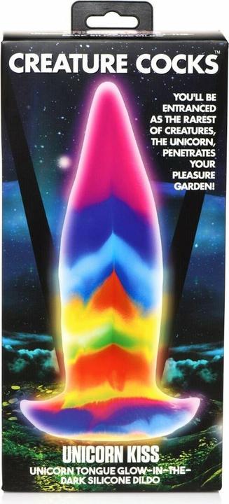 Actual product image Creature Cocks Glowinthedark Unicorn Tongue Dildo