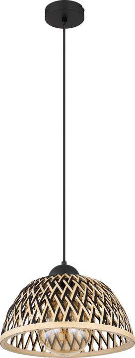 Produktbild Globo Hängeleuchte Colly schwarz braun 1xE27 (E27)